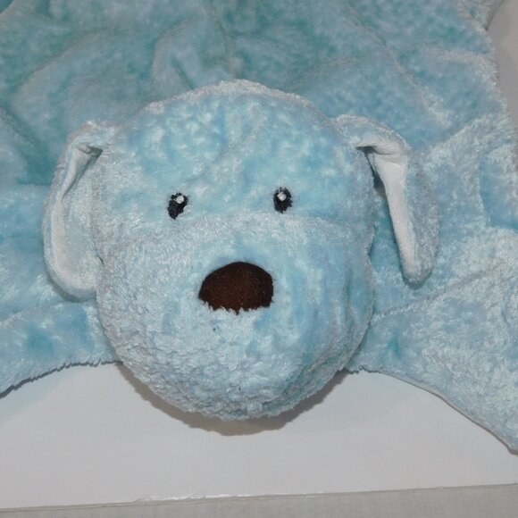Gund Comfy Cozy Puppy 5846 Blue Plush Dog Baby security Blanket Lovey Mat 23" - Picture 3 of 8